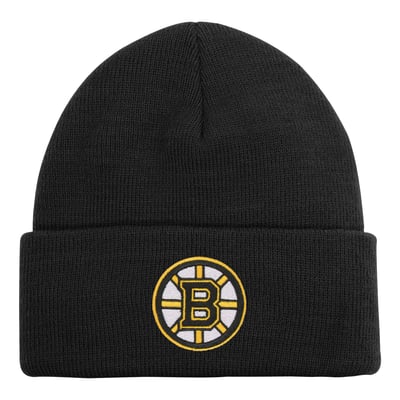 Boston Bruins Outerstuff Youth 2.0 Essential Cuffed Knit Hat - Black