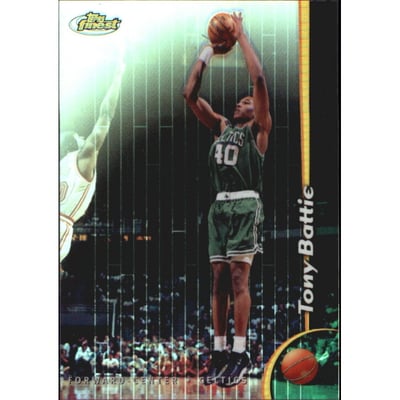 1998-99 Finest No Protectors Refractors #167 Tony Battie