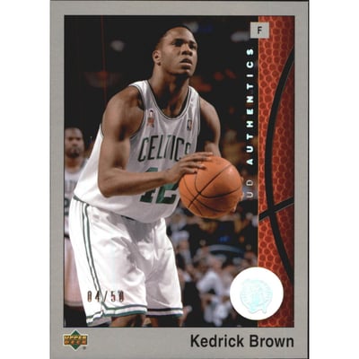 2002-03 UD Authentics Rainbow #7 Kedrick Brown