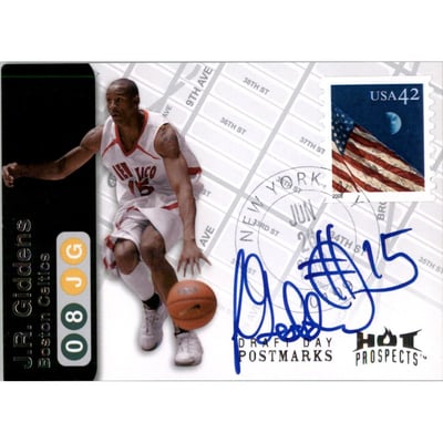 2008-09 Hot Prospects Draft Day Postmarks #DDJG J.R. Giddens