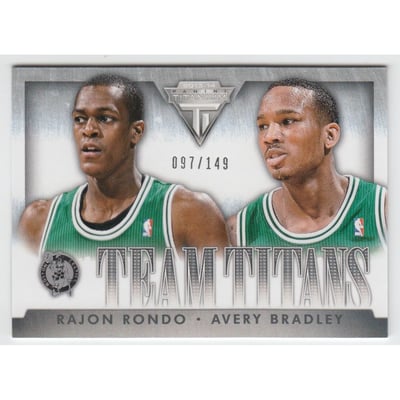2013-14 Panini Titanium Team Titans #24 Avery Bradley/Rajon Rondo