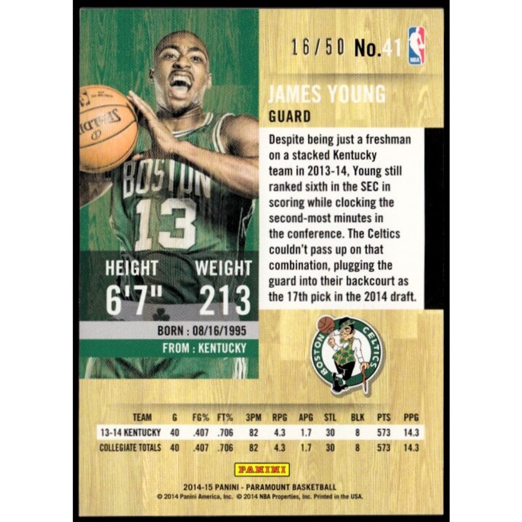 2014-15 Paramount Bronze #41 James Young