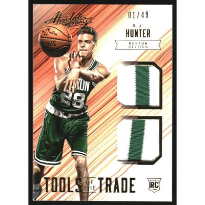 2015-16 Absolute Memorabilia Tools of the Trade Rookie Materials Dual Prime #27 R.J. Hunter