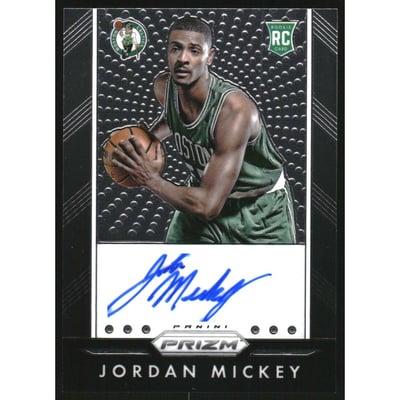 2015-16 Panini Prizm Autographs #97 Jordan Mickey