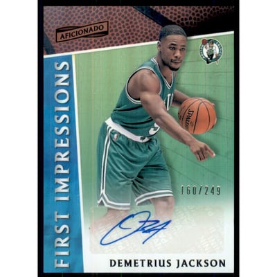 2016-17 Panini Aficionado First Impressions Autographs #10 Demetrius Jackson/249