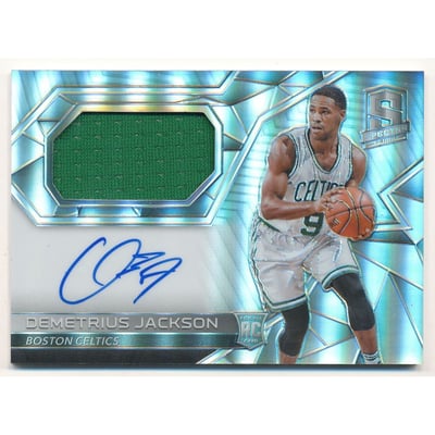 2016-17 Panini Spectra #132 Demetrius Jackson JSY AU RC