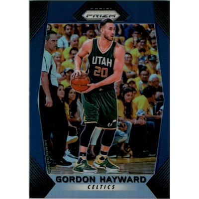 2017-18 Panini Prizm Prizms Blue #15 Gordon Hayward