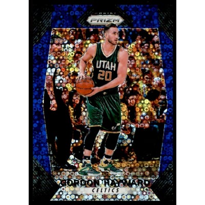 2017-18 Panini Prizm Prizms Fast Break Blue #15 Gordon Hayward