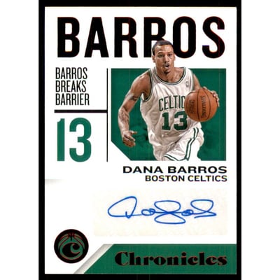 2018-19 Panini Chronicles Signatures Red #6 Dana Barros