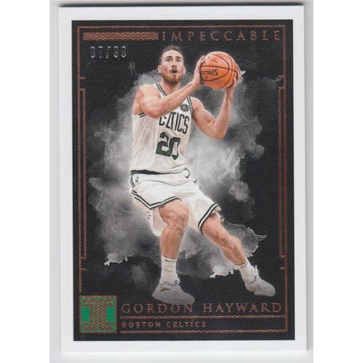 2018-19 Panini Impeccable #91 Gordon Hayward