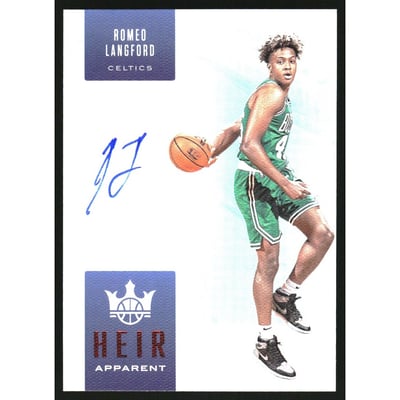 2019-20 Court Kings Heir Apparent Autographs Ruby #45 Romeo Langford/99