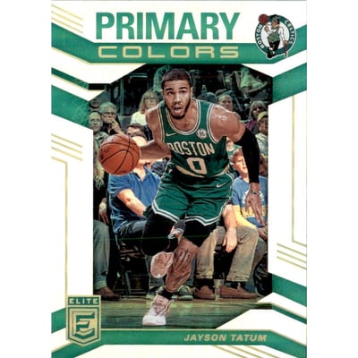 2019-20 Elite Primary Colors #8 Jayson Tatum