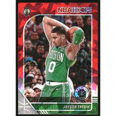 2019-20 Hoops Premium Stock Prizms Red Cracked Ice #6 Jayson Tatum
