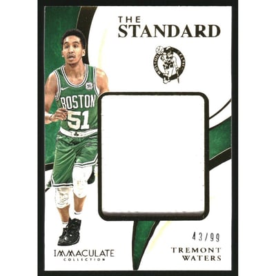 2019-20 Immaculate Collection The Standard Relics #2 Tremont Waters/99