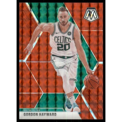 2019-20 Panini Mosaic Mosaic Choice Red Fusion #119 Gordon Hayward