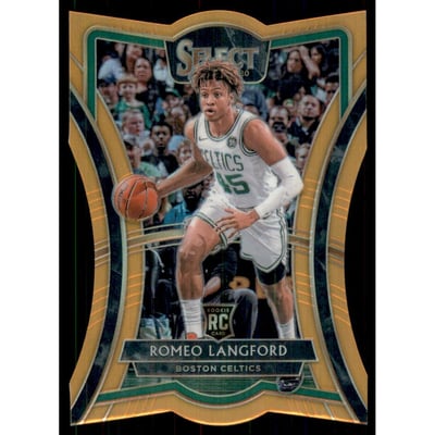 2019-20 Select Prizms Orange Die Cut #167 Romeo Langford
