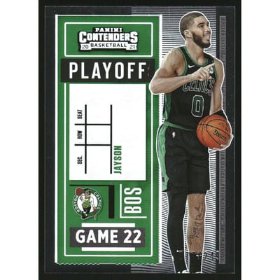 2020-21 Panini Contenders Playoff Ticket #87 Jayson Tatum