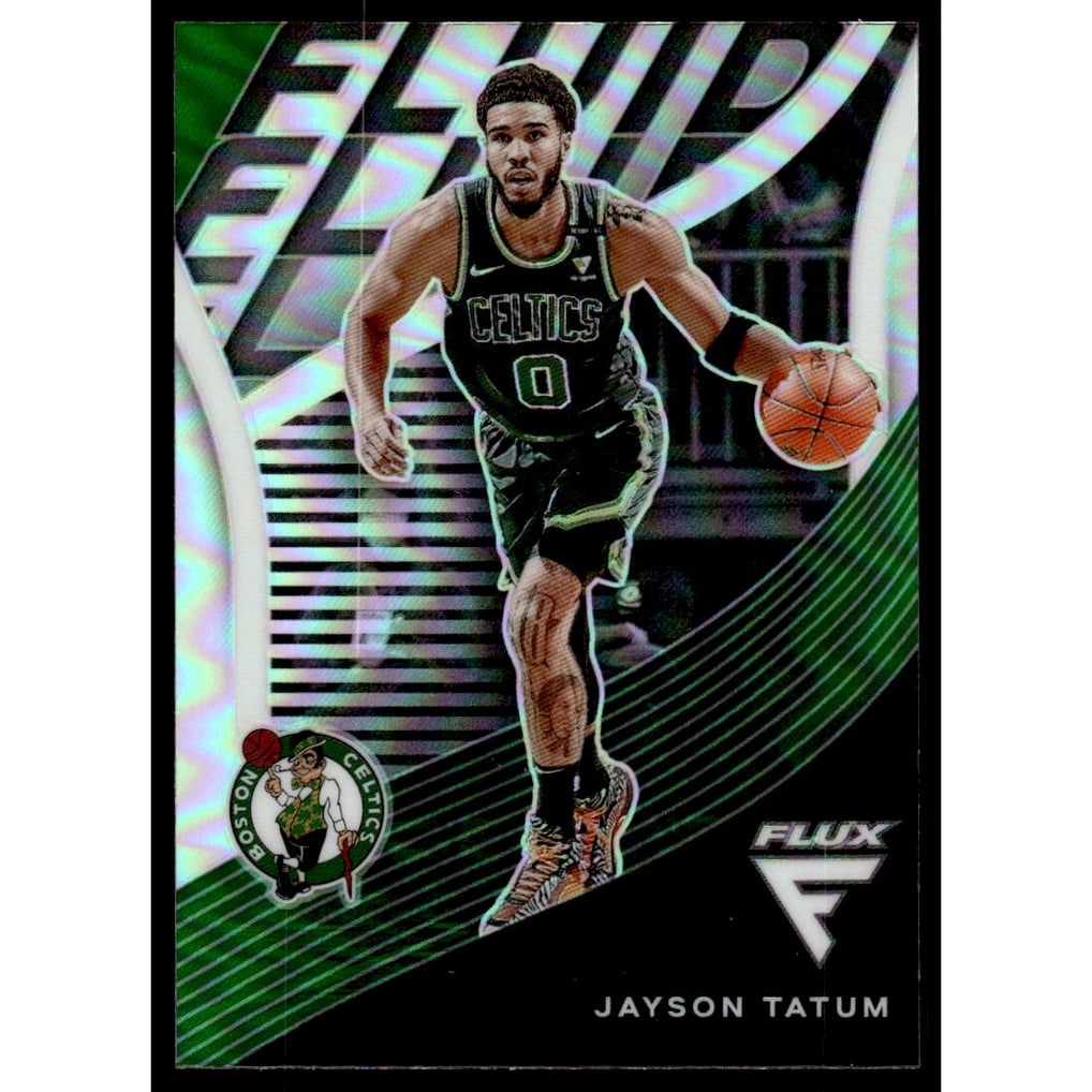 2020-21 Panini Flux Fluid Silver #14 Jayson Tatum