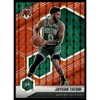 2020-21 Panini Mosaic Mosaic Red #107 Jayson Tatum
