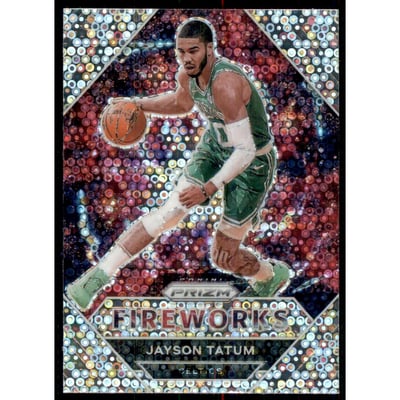 2020-21 Panini Prizm Fireworks Fast Break #27 Jayson Tatum