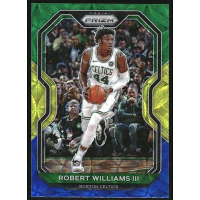 2020-21 Panini Prizm Prizms Choice Blue Yellow and Green #35 Robert Williams III