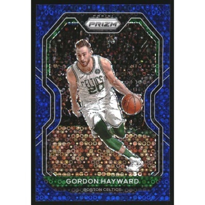 2020-21 Panini Prizm Prizms Fast Break Blue #47 Gordon Hayward
