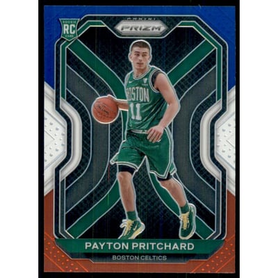 2020-21 Panini Prizm Prizms Red White and Blue #257 Payton Pritchard