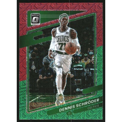 2021-22 Donruss Optic Choice Red and Green #108 Dennis Schroder