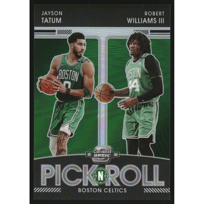 2021-22 Panini Contenders Optic Pick n Roll #1 Jayson Tatum/Robert Williams III