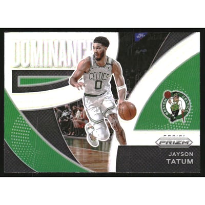 2021-22 Panini Prizm Dominance Prizms Silver #5 Jayson Tatum