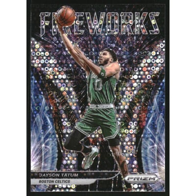 2021-22 Panini Prizm Fireworks Fast Break #15 Jayson Tatum