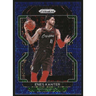 2021-22 Panini Prizm Prizms Fast Break Blue #51 Enes Freedom