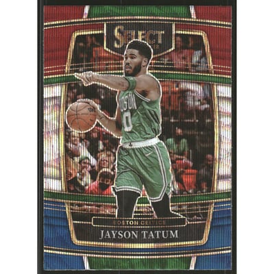 2021-22 Select Prizms Tri-Color #77 Jayson Tatum