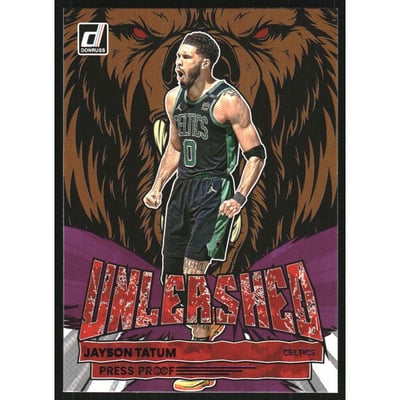 2022-23 Donruss Unleashed Press Proof Purple #10 Jayson Tatum