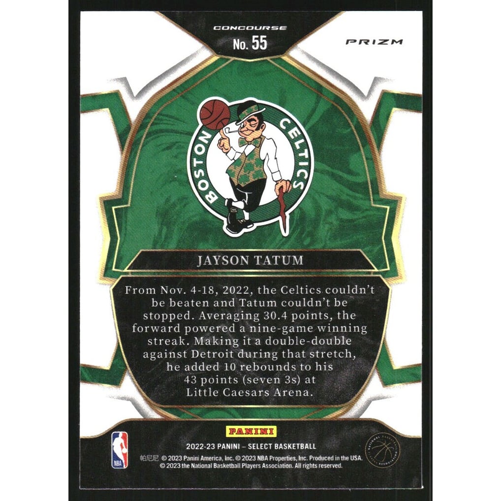 2022-23 Select Prizms Scope #55 Jayson Tatum