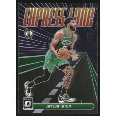 2023-24 Donruss Optic Express Lane Holo #12 Jayson Tatum