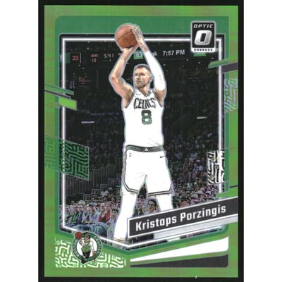 2023-24 Donruss Optic Lime Green #120 Kristaps Porzingis