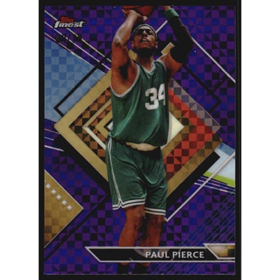 2023-24 Finest Purple Checkerboard Refractors #253 Paul Pierce R