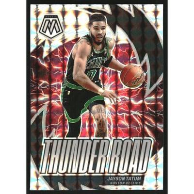 2023-24 Panini Mosaic Thunder Road Mosaic #15 Jayson Tatum