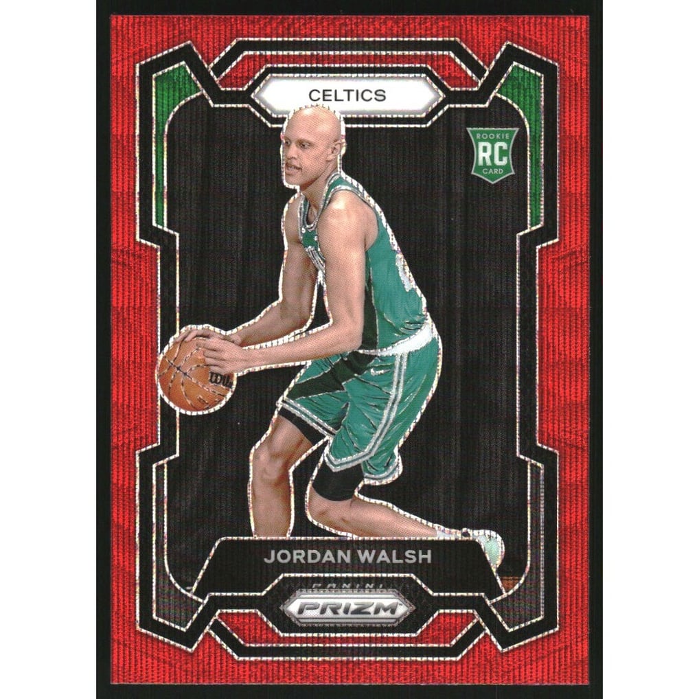 2023-24 Panini Prizm Prizms Ruby Wave #158 Jordan Walsh
