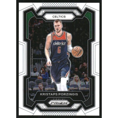 2023-24 Panini Prizm Prizms White #8 Kristaps Porzingis