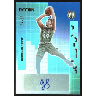 2023-24 Panini Recon Archetype Signatures Blue #17 Jaden Springer