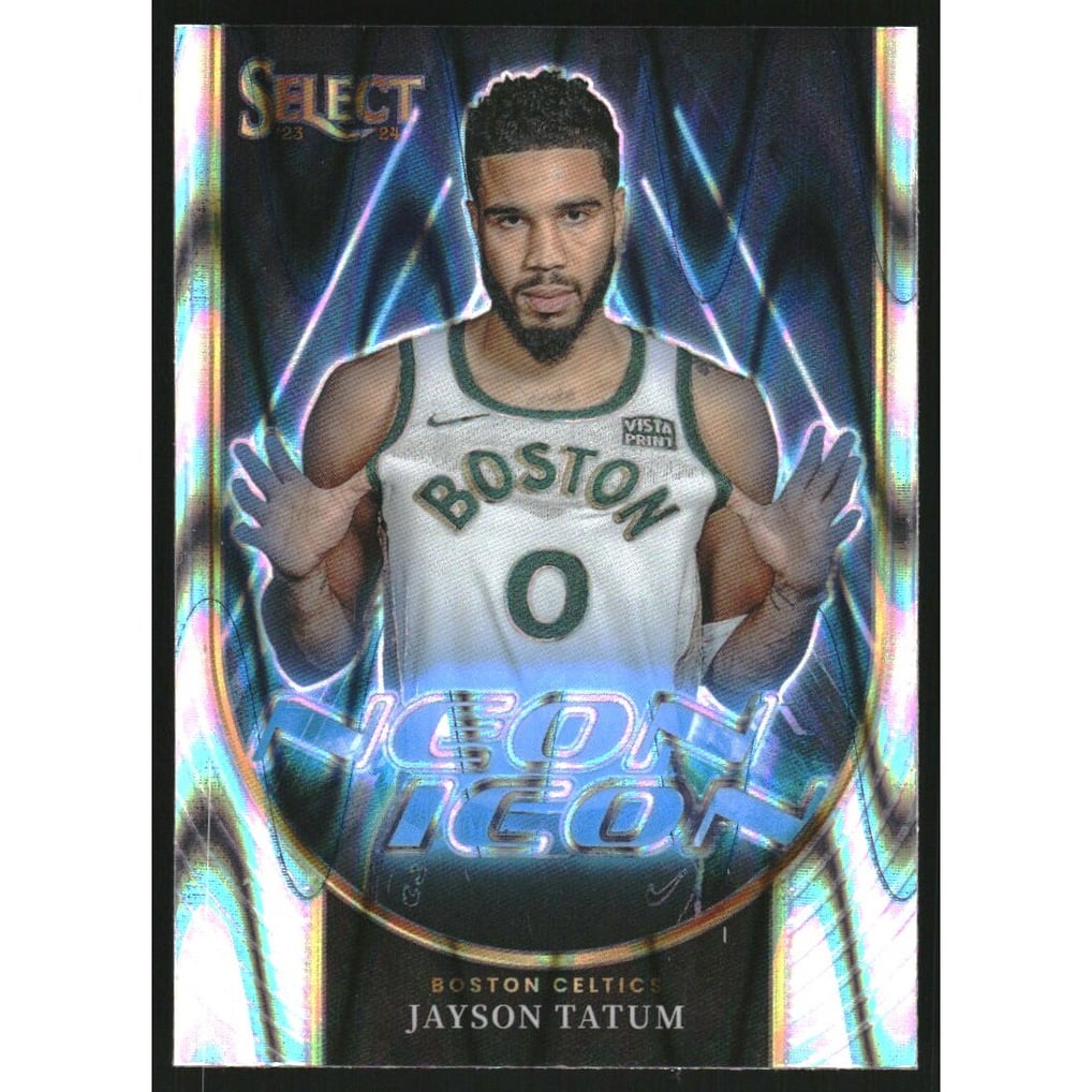 2023-24 Select Neon Icon Tectonic Prizms #15 Jayson Tatum