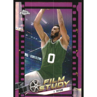 2023-24 Topps Chrome Film Study Pink Refractors #FS2 Jayson Tatum