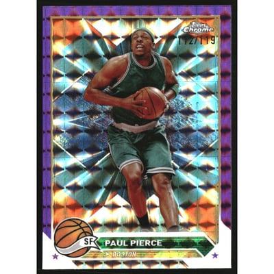2023-24 Topps Chrome Purple Geometric Refractors #146 Paul Pierce