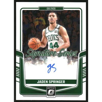 2024-25 Donruss Optic Signature Series #28 Jaden Springer