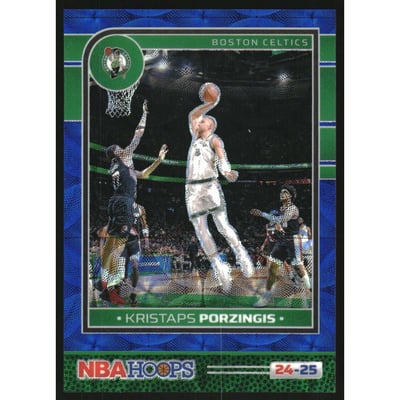 2024-25 Hoops Premium Prizms Blue Scope #9 Kristaps Porzingis