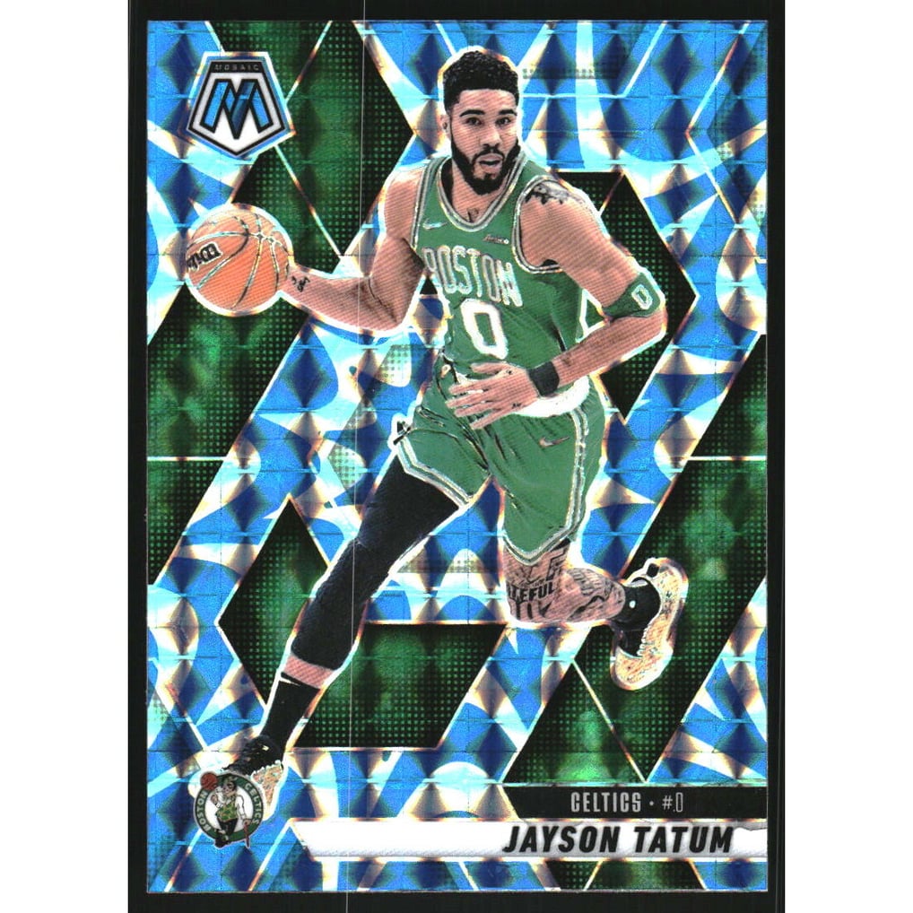 2024-25 Panini Mosaic Mosaic Reactive Blue #188 Jayson Tatum