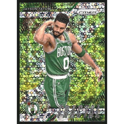 2024-25 Panini Prizm Fractal Prizms Fast Break #9 Jayson Tatum