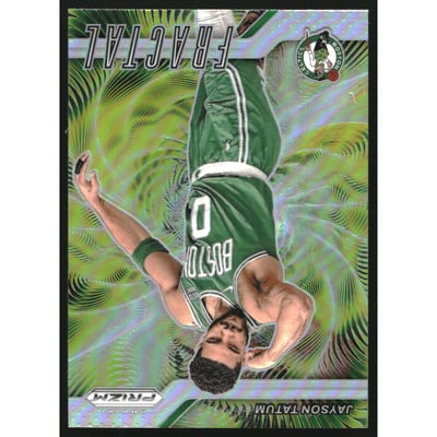 2024-25 Panini Prizm Fractal Prizms Silver #9 Jayson Tatum